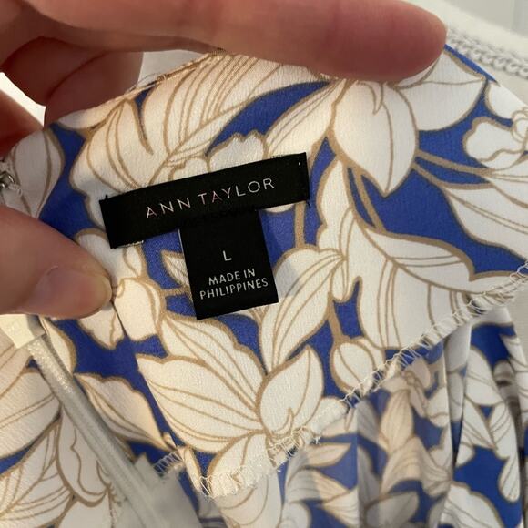 Ann Taylor Tie Front Blouse - Picture 4 of 5